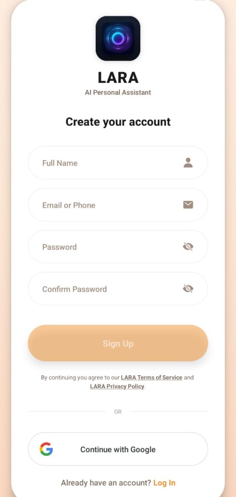 LARA Signup